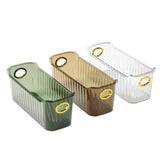 Maxbell Multifunctional Desktop Storage Basket Pet for Fridge Vanity Closet Shelf Green