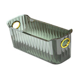 Maxbell Multifunctional Desktop Storage Basket Pet for Fridge Vanity Closet Shelf Green