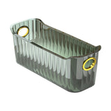 Maxbell Multifunctional Desktop Storage Basket Pet for Fridge Vanity Closet Shelf Green