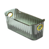 Maxbell Multifunctional Desktop Storage Basket Pet for Fridge Vanity Closet Shelf Green