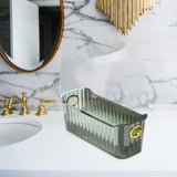 Maxbell Multifunctional Desktop Storage Basket Pet for Fridge Vanity Closet Shelf Green