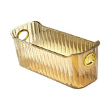 Maxbell Multifunctional Desktop Storage Basket Pet for Fridge Vanity Closet Shelf Aureate