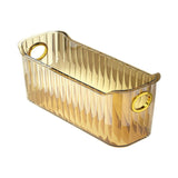 Maxbell Multifunctional Desktop Storage Basket Pet for Fridge Vanity Closet Shelf Aureate