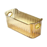Maxbell Multifunctional Desktop Storage Basket Pet for Fridge Vanity Closet Shelf Aureate