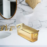 Maxbell Multifunctional Desktop Storage Basket Pet for Fridge Vanity Closet Shelf Aureate