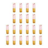 Maxbell 20 Pieces Empty Amber Glass Roller Ball Bottles Vials travel Size 3ml