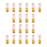 Maxbell 20 Pieces Empty Amber Glass Roller Ball Bottles Vials travel Size 3ml
