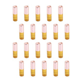 Maxbell 20 Pieces Empty Amber Glass Roller Ball Bottles Vials travel Size 3ml