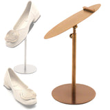 Maxbell Shoe Display Stand Rack High Heel Shoe Riser Polished Surfaces Accessory Style B