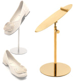 Maxbell Shoe Display Stand Rack High Heel Shoe Riser Polished Surfaces Accessory Style C