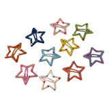 Maxbell Snap Hair Clips Metal Gift Multicolor Headwear Women for Party 10 Pieces