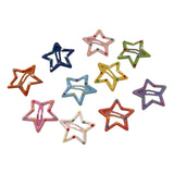 Maxbell Snap Hair Clips Metal Gift Multicolor Headwear Women for Party 10 Pieces