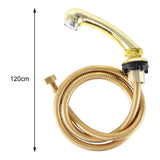 Maxbell Shampoo Bowl Faucet Sprayer with Hose Handheld for Hair Salon Babershop Aureate