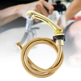 Maxbell Shampoo Bowl Faucet Sprayer with Hose Handheld for Hair Salon Babershop Aureate