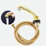 Maxbell Shampoo Bowl Faucet Sprayer with Hose Handheld for Hair Salon Babershop Aureate