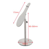 Maxbell Shoe Display Stand Rack Shelf for High Heels Countertop Clothing Store Brushed Argent