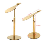 Maxbell Shoe Display Stand Rack Shelf for High Heels Countertop Clothing Store Glossy Aureate