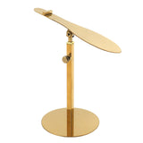 Maxbell Shoe Display Stand Rack Shelf for High Heels Countertop Clothing Store Glossy Aureate