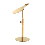 Maxbell Shoe Display Stand Rack Shelf for High Heels Countertop Clothing Store Glossy Aureate