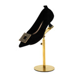 Maxbell Shoe Display Stand Rack Shelf for High Heels Countertop Clothing Store Glossy Aureate