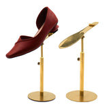 Maxbell Shoe Display Stand Rack Shelf for High Heels Countertop Clothing Store Brushed Aureate
