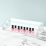 Maxbell Nail Polish Display Rack Transparent for Makeup Pigment Bottles Lipstick 3 Tiers