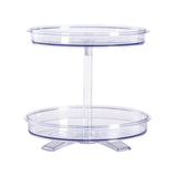 Maxbell Double Tier Turntable Storage Tray Multifunctional for Pantry Fruit Bedroom