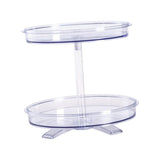 Maxbell Double Tier Turntable Storage Tray Multifunctional for Pantry Fruit Bedroom