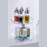 Maxbell Double Tier Turntable Storage Tray Multifunctional for Pantry Fruit Bedroom