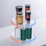 Maxbell Double Tier Turntable Storage Tray Multifunctional for Pantry Fruit Bedroom