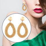 Maxbell 1Pair Dangling Ear Stud Elegant Geometric Lightweight for Daily Wear Party A