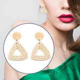 Maxbell 1Pair Dangling Ear Stud Elegant Geometric Lightweight for Daily Wear Party B