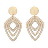 Maxbell 1Pair Dangling Ear Stud Elegant Geometric Lightweight for Daily Wear Party C