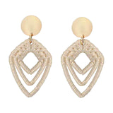 Maxbell 1Pair Dangling Ear Stud Elegant Geometric Lightweight for Daily Wear Party C