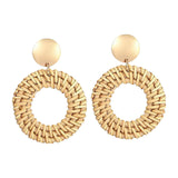 Maxbell 1Pair Dangling Ear Stud Elegant Geometric Lightweight for Daily Wear Party D