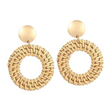 Maxbell 1Pair Dangling Ear Stud Elegant Geometric Lightweight for Daily Wear Party D