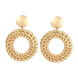Maxbell 1Pair Dangling Ear Stud Elegant Geometric Lightweight for Daily Wear Party D