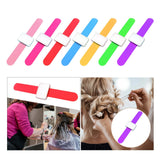 Maxbell Silicone Wrist Strap Bracelet Convenient Hair Clip Holder Professional Pink