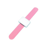 Maxbell Silicone Wrist Strap Bracelet Convenient Hair Clip Holder Professional Pink