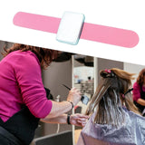 Maxbell Silicone Wrist Strap Bracelet Convenient Hair Clip Holder Professional Pink