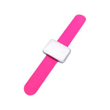 Maxbell Silicone Wrist Strap Bracelet Convenient Hair Clip Holder Professional Rose red
