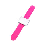 Maxbell Silicone Wrist Strap Bracelet Convenient Hair Clip Holder Professional Rose red