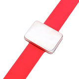 Maxbell Silicone Wrist Strap Bracelet Convenient Hair Clip Holder Professional Red