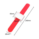 Maxbell Silicone Wrist Strap Bracelet Convenient Hair Clip Holder Professional Red