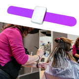 Maxbell Silicone Wrist Strap Bracelet Convenient Hair Clip Holder Professional Purple