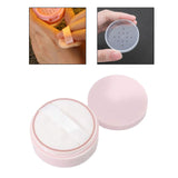 Maxbell Empty Loose powder containers with Puff Delicate Workmanship Useful Tool Pink