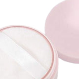 Maxbell Empty Loose powder containers with Puff Delicate Workmanship Useful Tool Pink