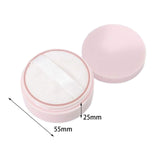 Maxbell Empty Loose powder containers with Puff Delicate Workmanship Useful Tool Pink