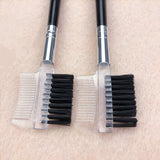 Maxbell Eyelash Comb and Eyebrow Brush Makeup Tool Brow and Lash Brush for Women Clear
