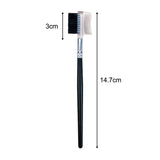 Maxbell Eyelash Comb and Eyebrow Brush Makeup Tool Brow and Lash Brush for Women Clear